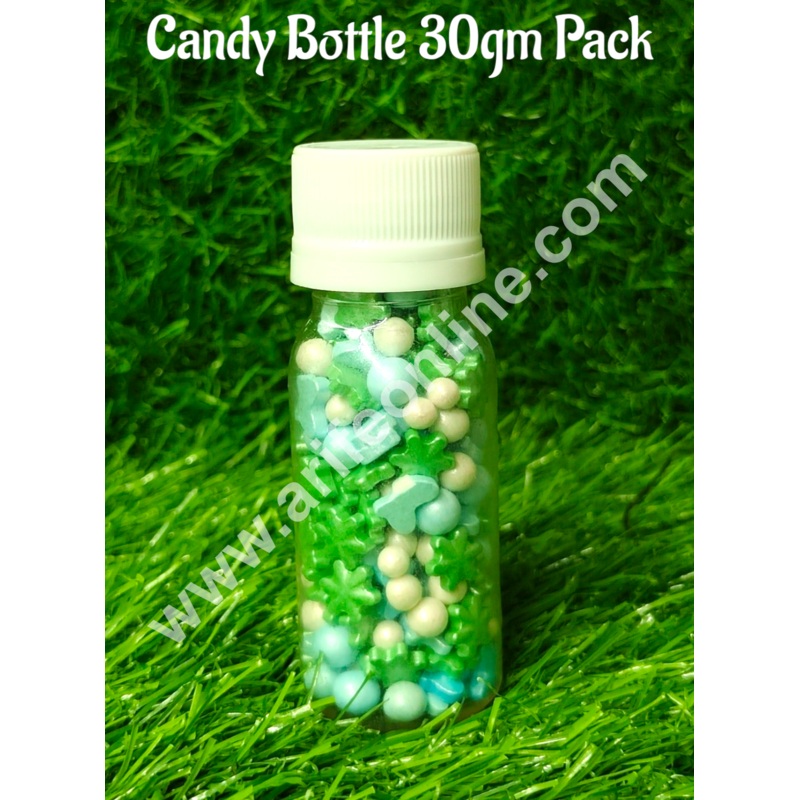 CAKE DECOR Sugar Candy -  Green Snowflake And Blue Butterfly Mashup Sprinkles and Candy- 30 gm
