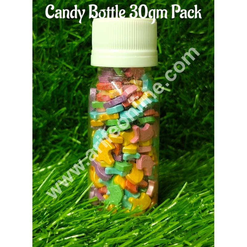 CAKE DECOR Sugar Candy -  Multi Colour Unicorn  Sprinkles and Candy- 30 gm