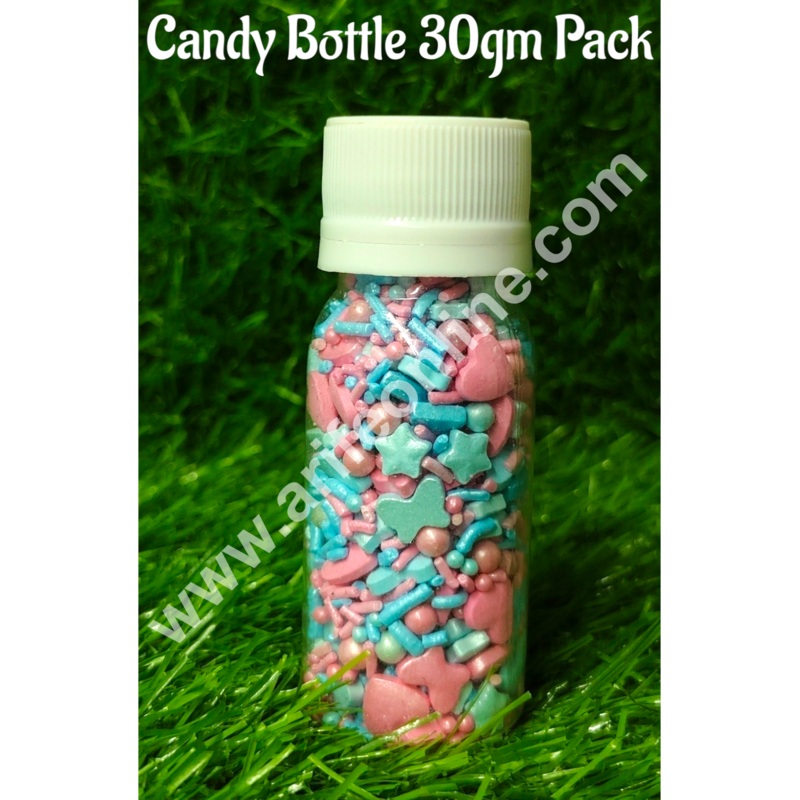 CAKE DECOR Sugar Candy -  Pink Heart And Blue Butterfly Mashup Sprinkles and Candy- 30 gm