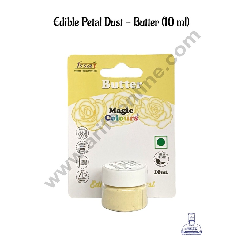 Magic Colours Edible Petal Dust - Butter (10 ml)