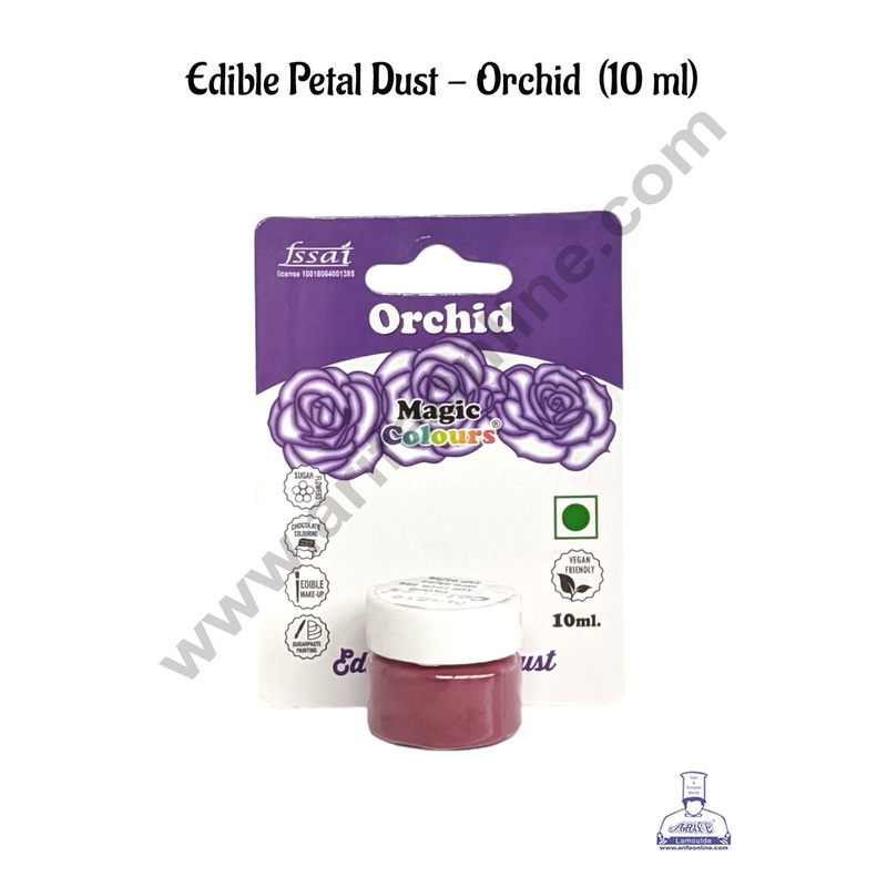 Magic Colours Edible Petal Dust - Orchid (10 ml)