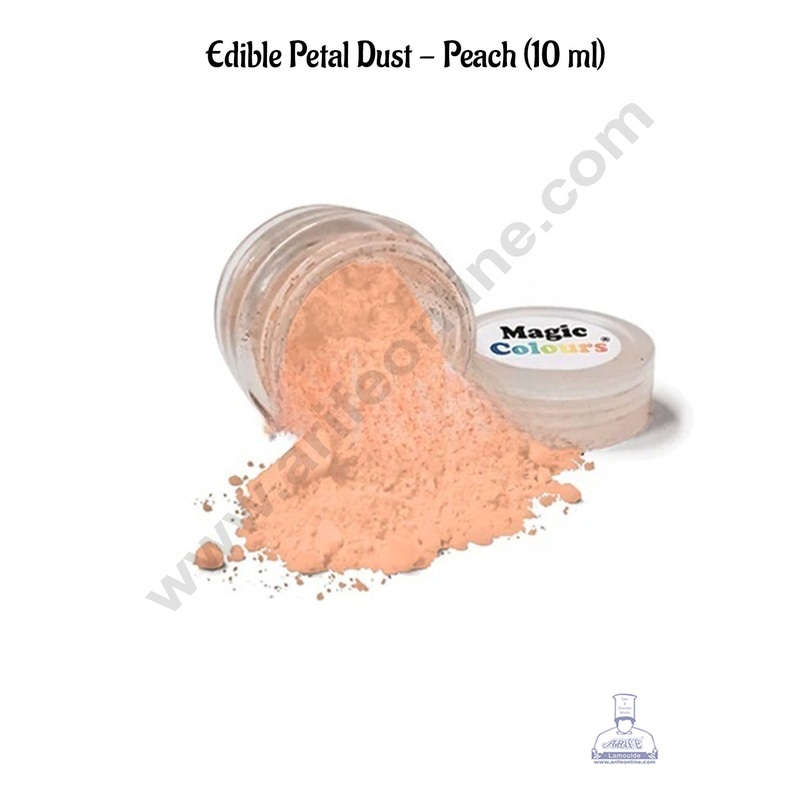 Magic Colours Edible Petal Dust - Peach (10 ml)