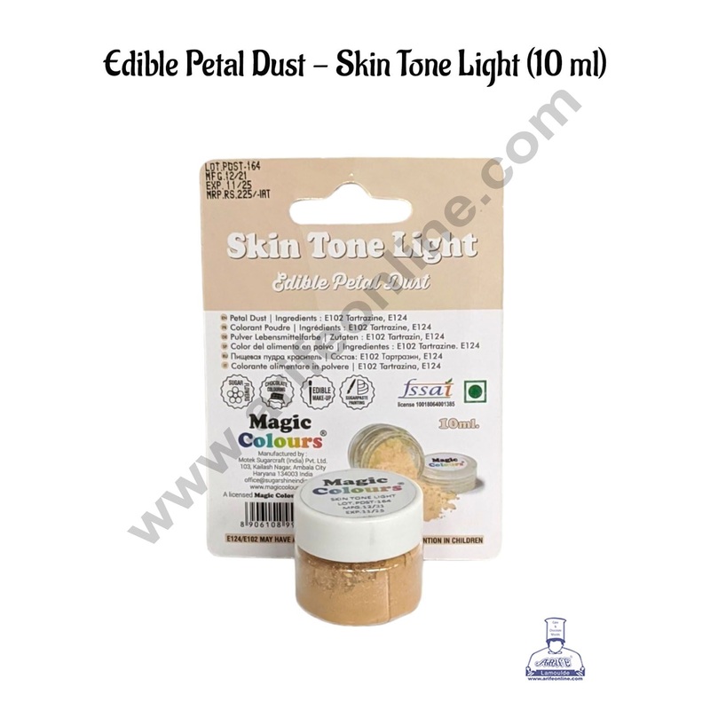 Magic Colours Edible Petal Dust - Skin Tone Light (10 ml)