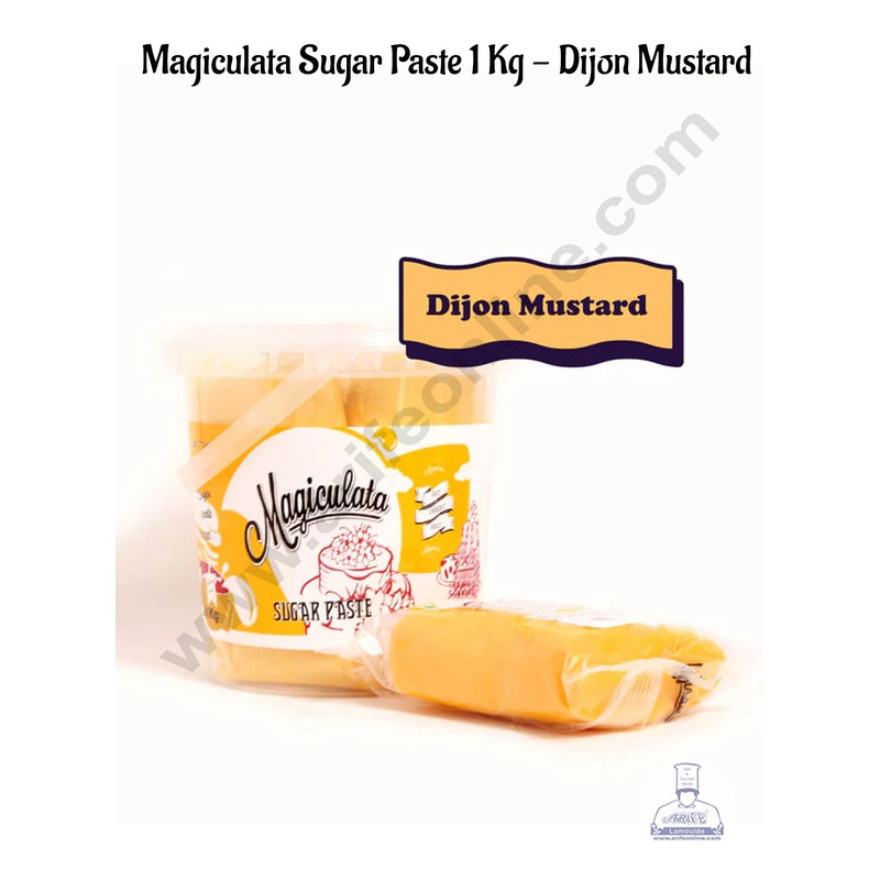 Magiculata Sugar Paste 1 Kg - Dijon Mustard