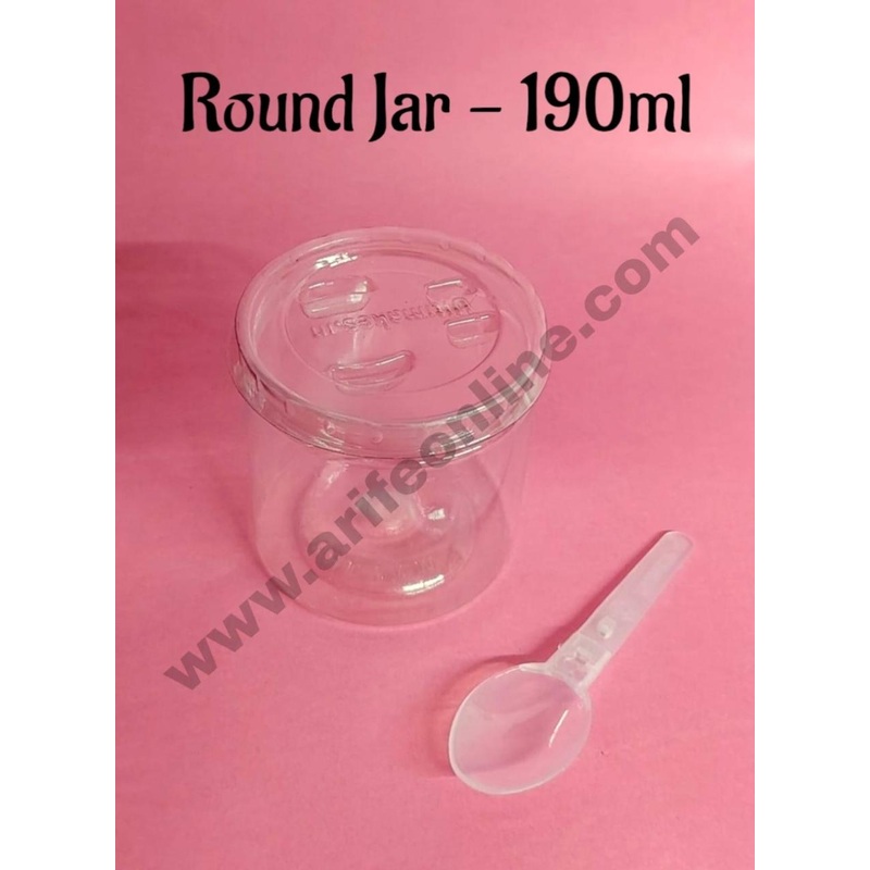 Ultimakes Round PET Jar /Can-190ml (1 piece)