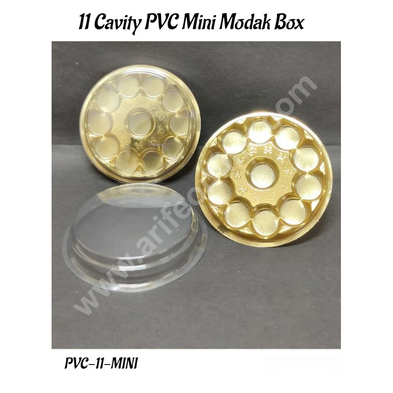 CAKE DECOR 11 Cavity PVC Mini Modak Box | Hamper box - 1 Piece