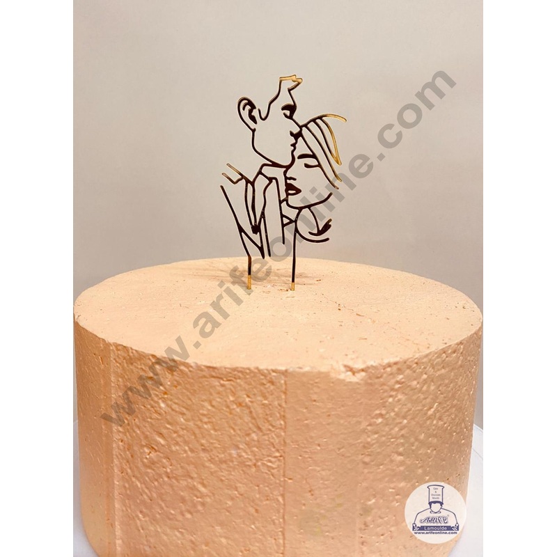 CAKE DECOR 5 inch Acrylic Kissing Couple Cake Topper Cake Decoration Dessert Decoration (SBMT-1215)