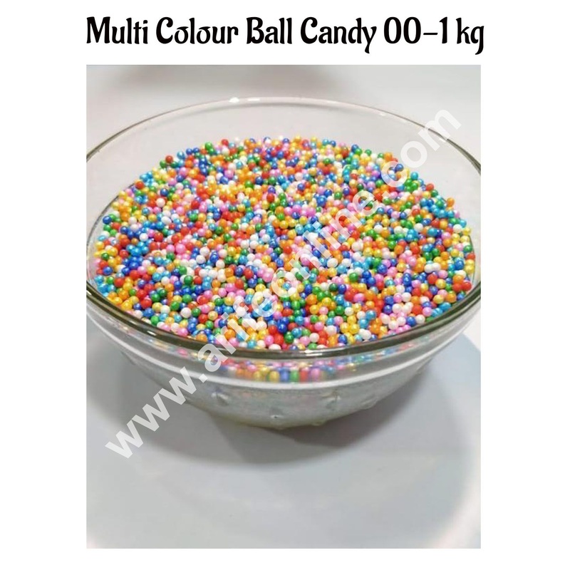 CAKE DECOR Sugar Candy - Multi Colour Balls Candy- 00 - 1 kg
