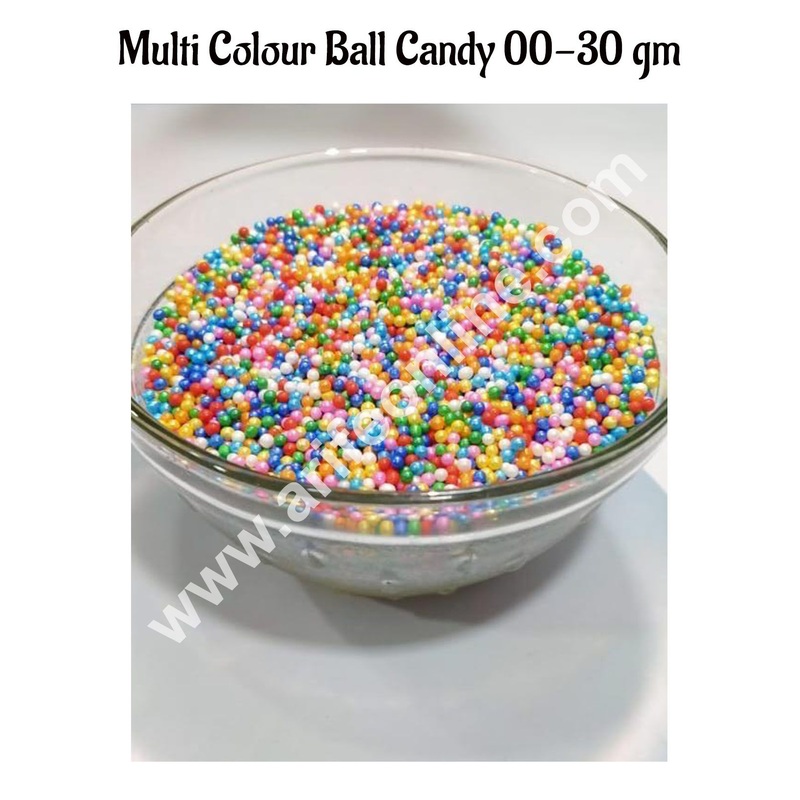CAKE DECOR Sugar Candy - Multi Colour Balls Candy- 00 - 30 gm