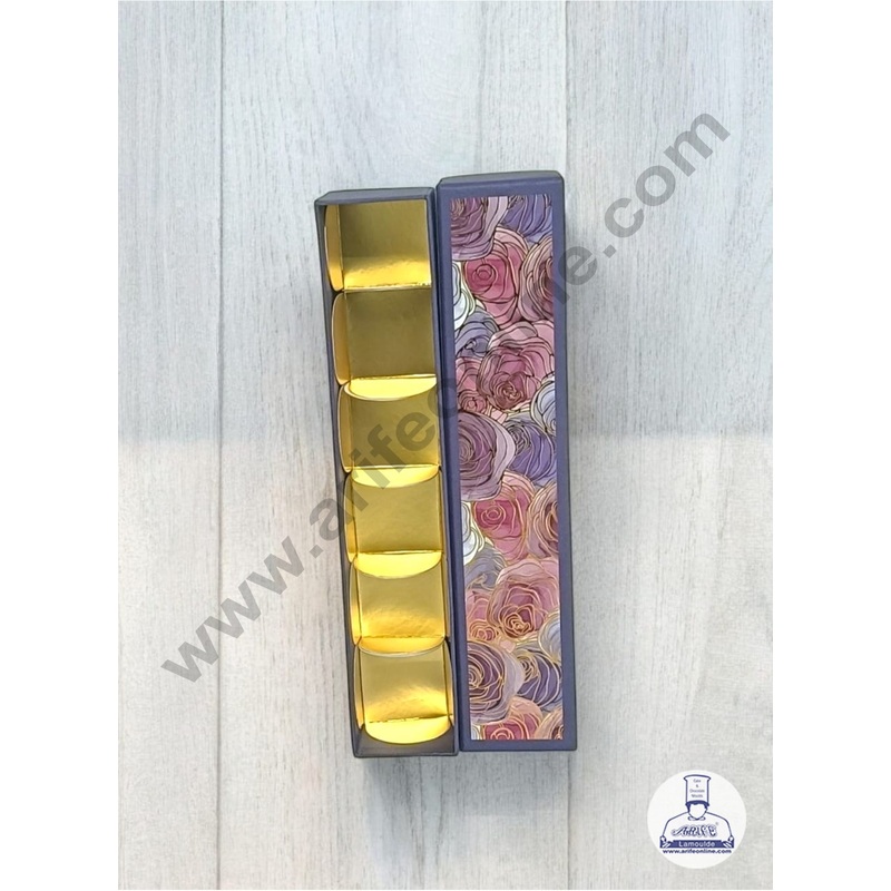 CAKE DECOR 6 Cavity Baklava Box | Kunafa Box | Chocolate Gifting Box - D7