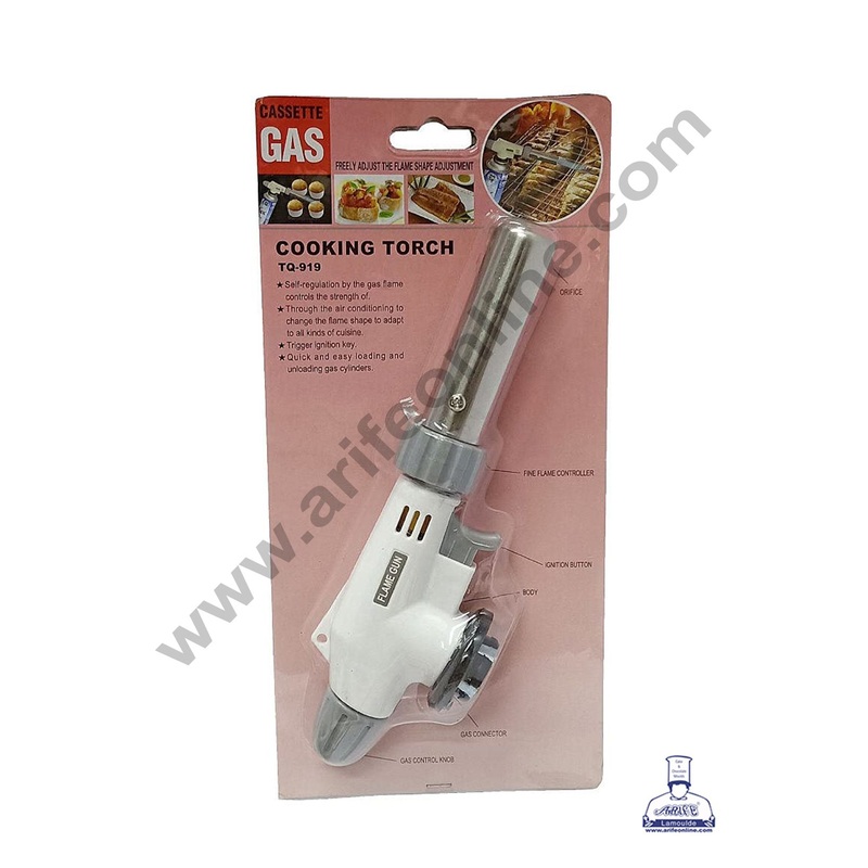 Cake Decor Cooking Torch Culinary Torch - Kitchen Cooking Butane Torch - BBQ and Baking, DIY - Butane Gas Not Included)