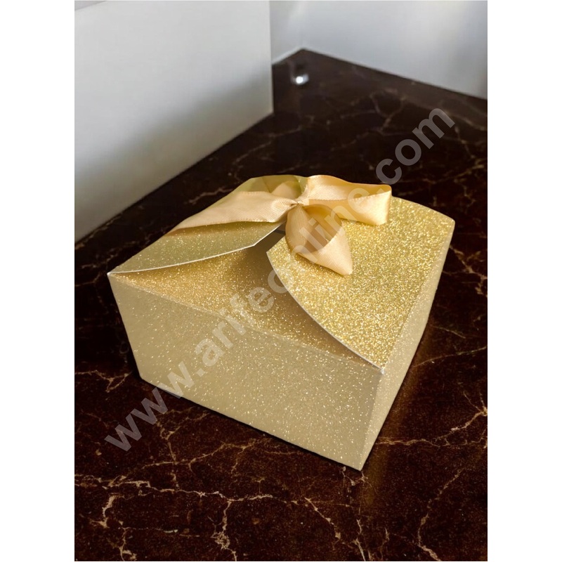 CAKE DECOR Goodie Bag For Hampers | Chocolate Box Hamper Box 10 Pcs Pack - Gold SBGB-24-G