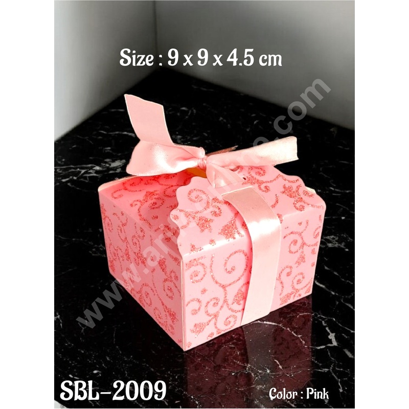 CAKE DECOR Goodie Bag For Hampers | Chocolate Box Hamper Box 10 Pcs Pack - Pink SBL-2009-P