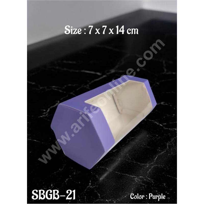 CAKE DECOR Goodie Bag For Hampers | Chocolate Box Hamper Box 10 Pcs Pack - Purple SBGB-21-Pr