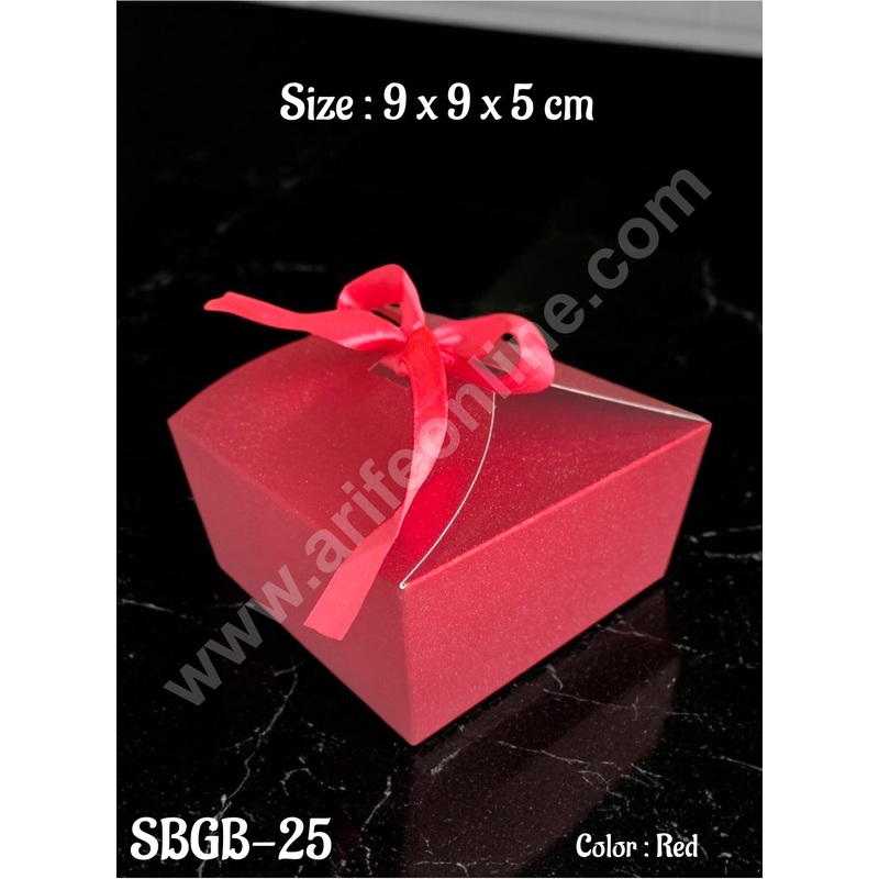 CAKE DECOR Goodie Bag For Hampers | Chocolate Box Hamper Box 10 Pcs Pack - Red SBGB-25-R