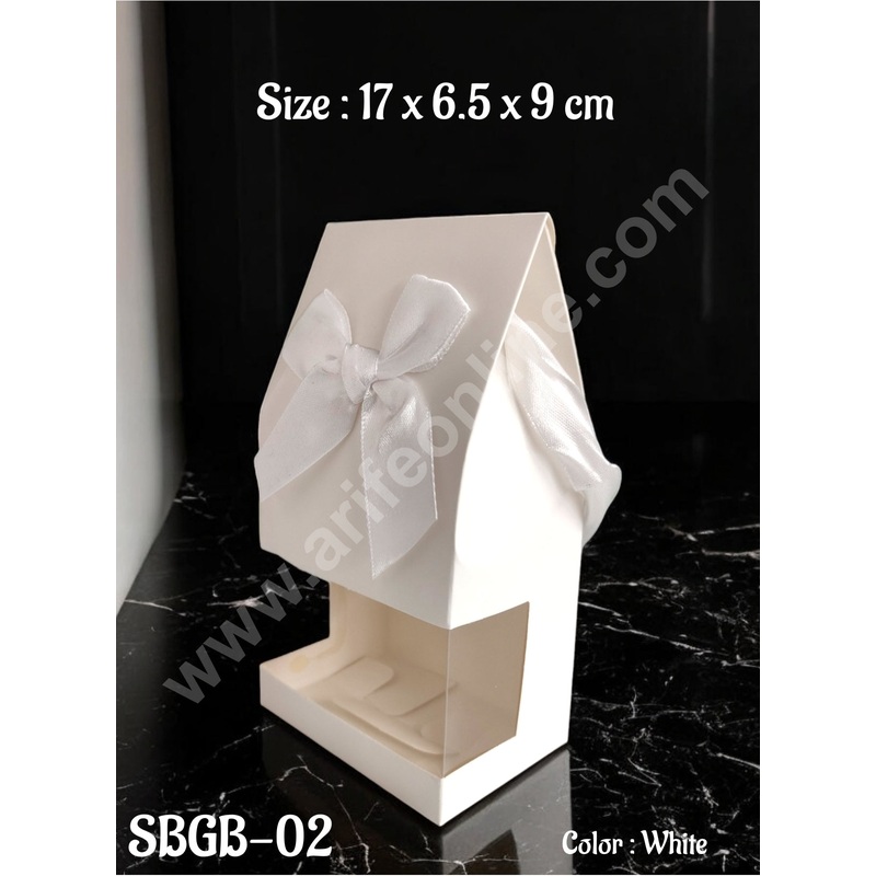 CAKE DECOR Goodie Bag For Hampers | Chocolate Box Hamper Box 10 Pcs Pack - White SBGB-02