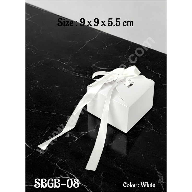 CAKE DECOR Goodie Bag For Hampers | Chocolate Box Hamper Box 10 Pcs Pack - White SBGB-08-W