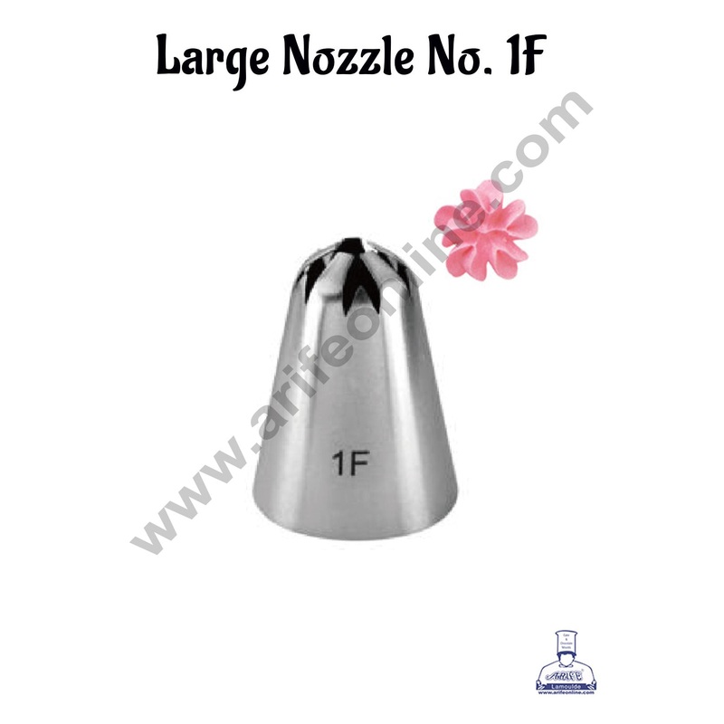 Cake Decor Large Nozzle - No. 1F Piping Nozzle