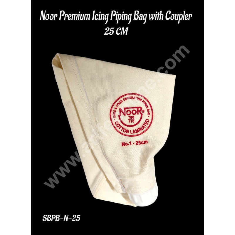 CAKE DECOR Noor Premium Icing Piping Bag with Coupler (25 CM) - 1 Piece