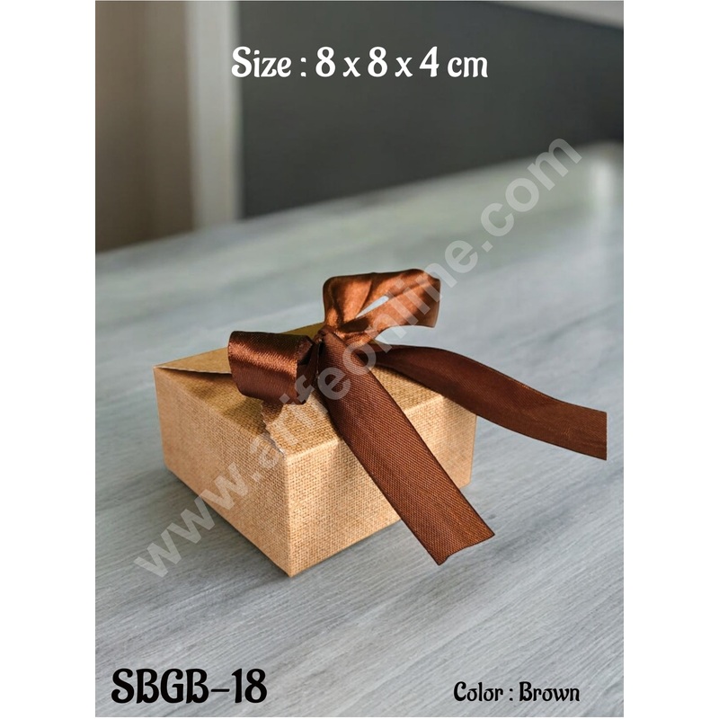 CAKE DECOR Goodie Bag For Hampers | Chocolate Box Hamper Box 10 Pcs Pack - Brown SBGB-18-Br