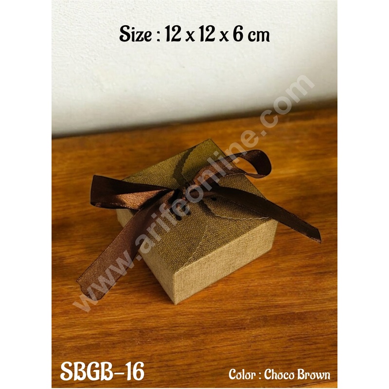 CAKE DECOR Goodie Bag For Hampers | Chocolate Box Hamper Box 10 Pcs Pack - Choco Brown SBGB-16-CBr
