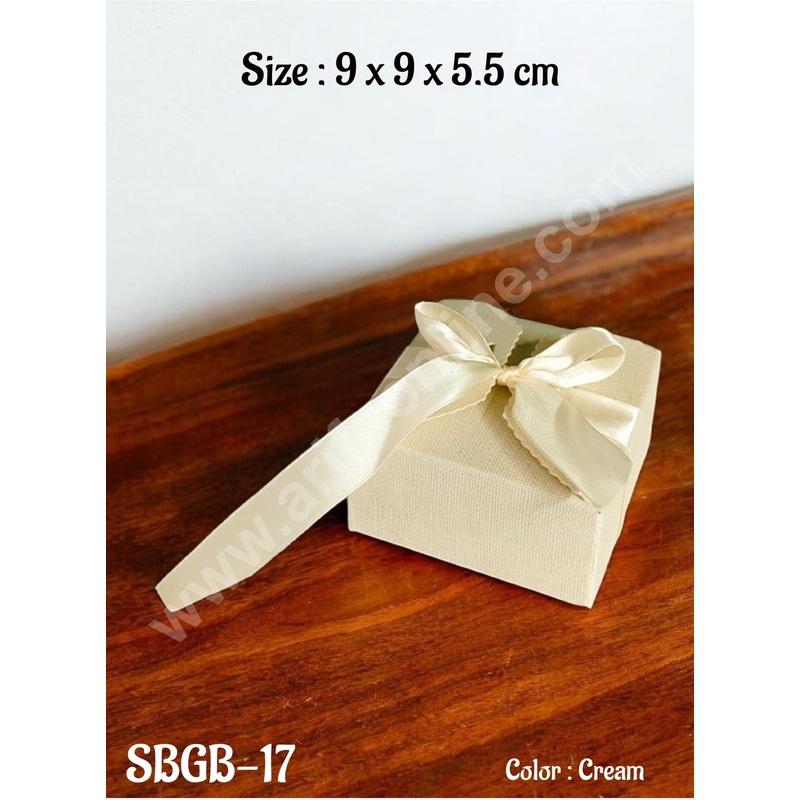 CAKE DECOR Goodie Bag For Hampers | Chocolate Box Hamper Box 10 Pcs Pack - Cream SBGB-17-Cr