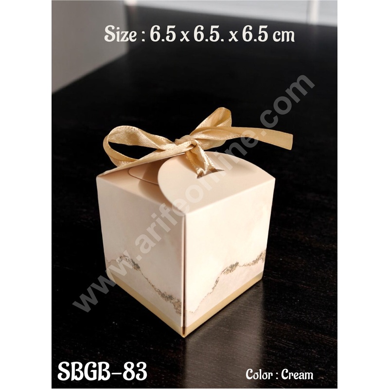 CAKE DECOR Goodie Bag For Hampers | Chocolate Box Hamper Box 10 Pcs Pack - Cream SBGB-83-Cr