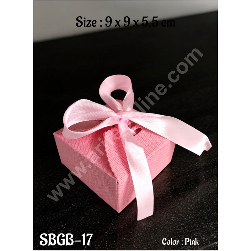 CAKE DECOR Goodie Bag For Hampers | Chocolate Box Hamper Box 10 Pcs Pack - Pink SBGB-17-P