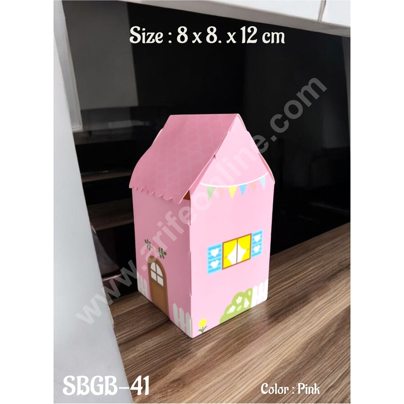 CAKE DECOR Goodie Bag For Hampers | Chocolate Box Hamper Box 10 Pcs Pack - Pink SBGB-41-P