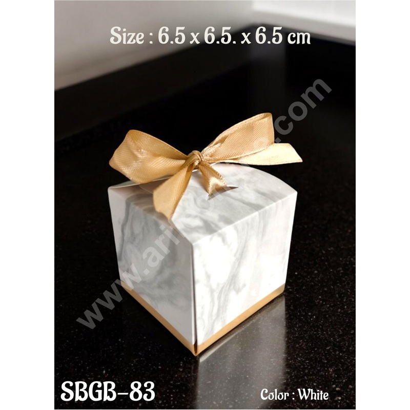 CAKE DECOR Goodie Bag For Hampers | Chocolate Box Hamper Box 10 Pcs Pack - White SBGB-83-W
