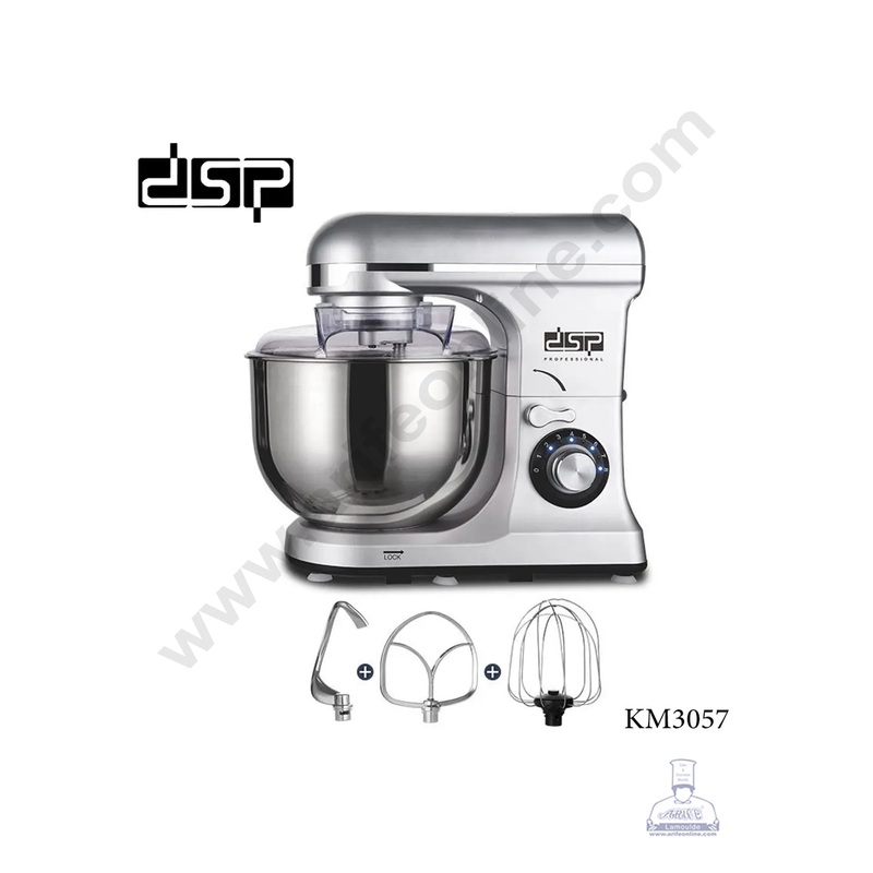 DSP KM3057 1300W 3 in 1 Stand Mixer All Copper Motor 7L 8 Speed Adjustment Dough Mixer