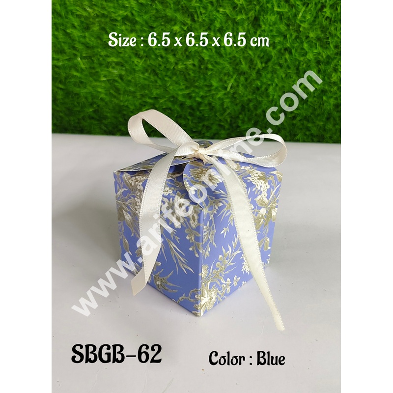 CAKE DECOR Goodie Bag For Hampers | Chocolate Box Hamper Box 10 Pcs Pack - Blue (SBGB-62)