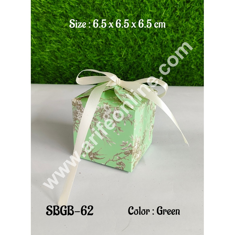 CAKE DECOR Goodie Bag For Hampers | Chocolate Box Hamper Box 10 Pcs Pack - Green (SBGB-62)