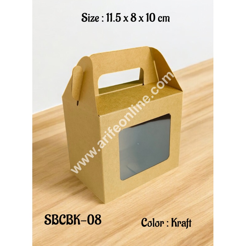 CAKE DECOR Goodie Bag For Hampers | Chocolate Box Hamper Box 10 Pcs Pack - Kraft (SBCBK-08)