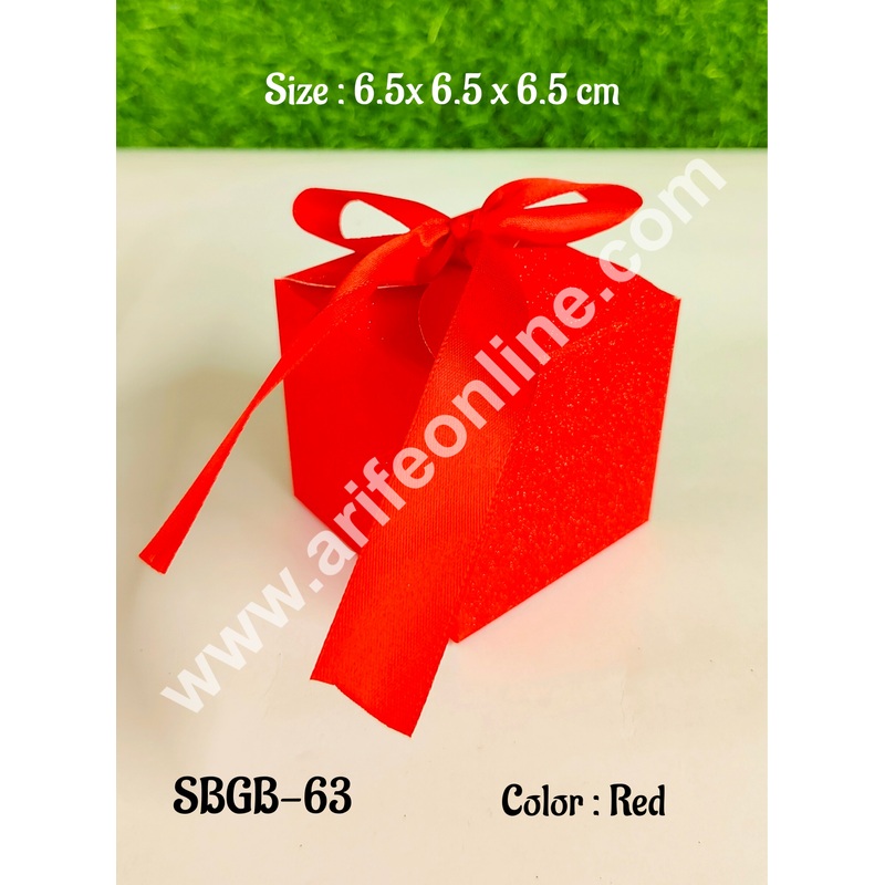 CAKE DECOR Goodie Bag For Hampers | Chocolate Box Hamper Box 10 Pcs Pack - Red (SBGB-63)