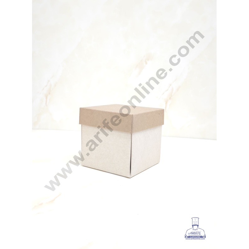 CAKE DECOR Kraft Brown Chocolate Foldable box  (10 Pc Pack)