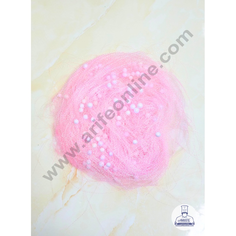 CAKE DECOR Light Pink color Confetti Threads fillers for Gift Packaging, Decorative Packing, Box Filler, Basket Filler Gift Tray Hamper Packaging