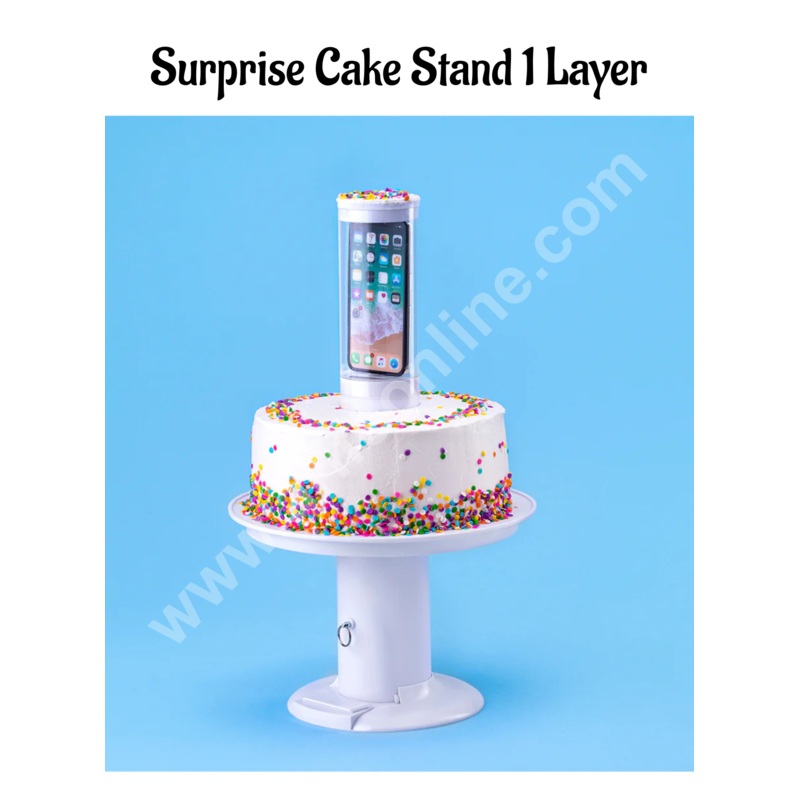 Cake Decor Pop-up Surprise Cake Stand 1 Layer Cake Holder Creative Gift Cupcake Stand for Decoration