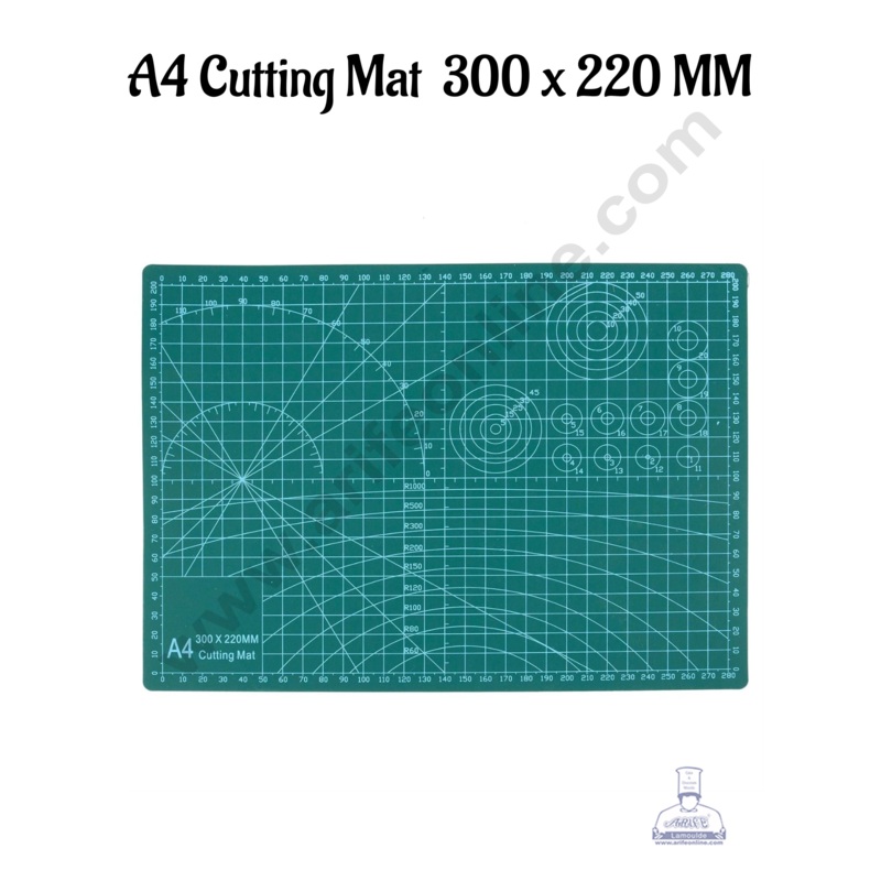 Cake Decor Self Healing 3-Ply Double Sided Durable Non-Slip PVC Cutting Mat Great for Scrapbooking, Quilting, Sewing and all Arts &  Crafts Projects - A4 Size
