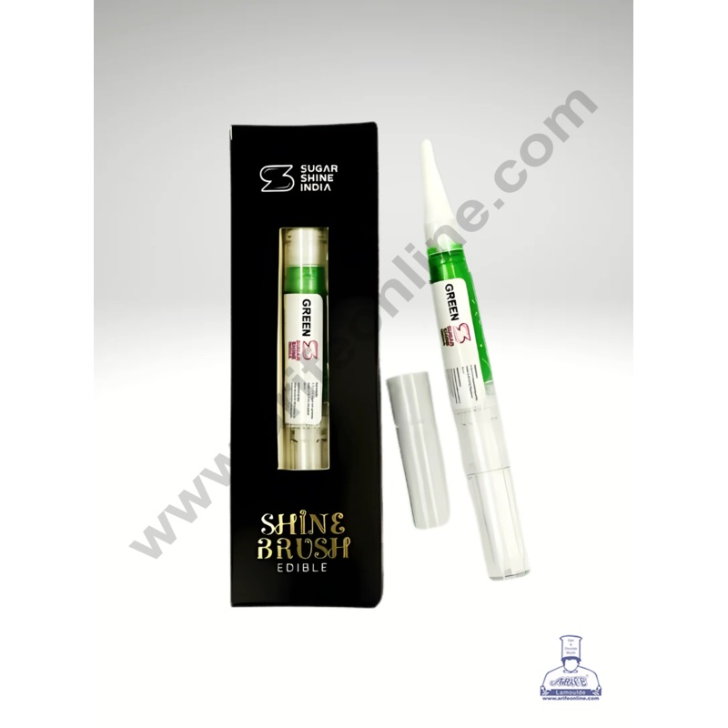 Green Edible Ink Sugar Shine Brush (1 piece)