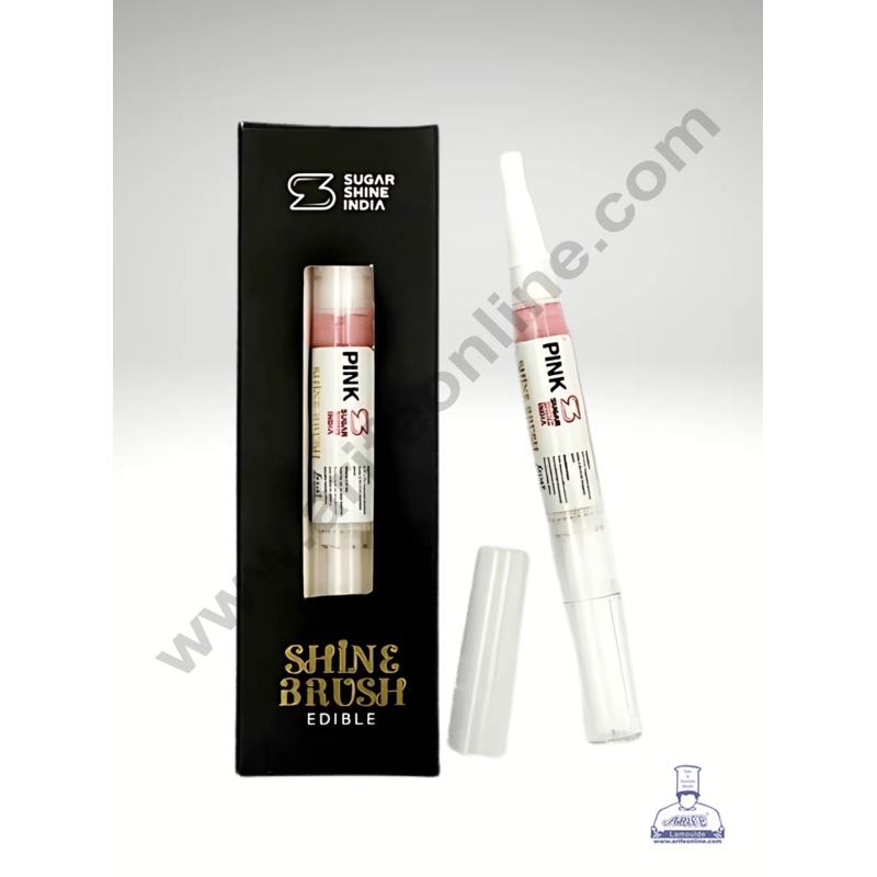 Pink Edible Ink Sugar Shine Brush (1 piece)