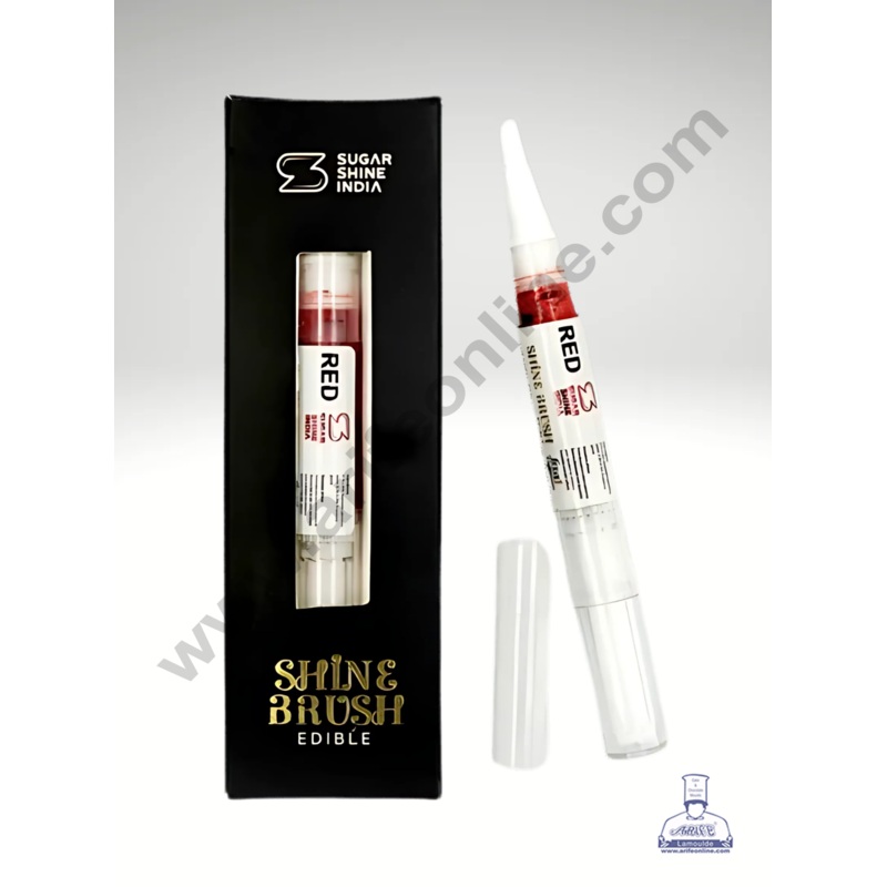 Red Edible Ink Sugar Shine Brush (1 piece)