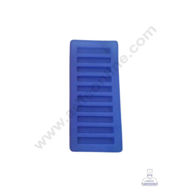10 Cavity Mini Stick KitKat Shape Silicon Mould | Chocolate Mould | Rectangle Shape Candy Jelly Mould - CAKE DECOR