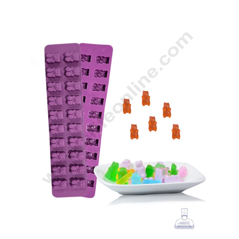 20 Cavity Teddy Bear Silicone Chocolate, Jelly, Candy, Resin Art  Mould (Pack of 1) - CAKE DECOR