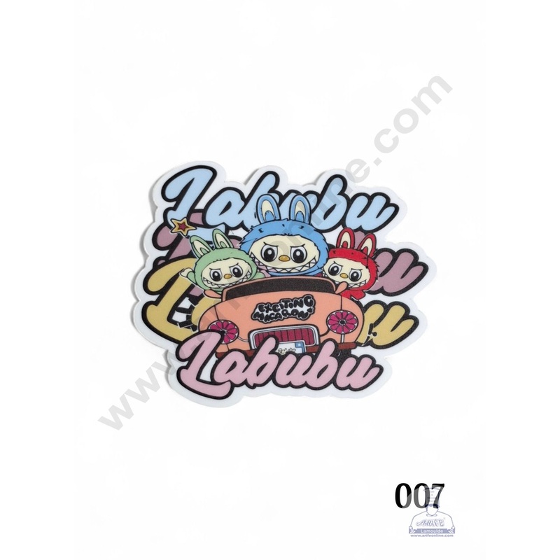 Acrylic Digital Print Labubu Topper - 007  - CAKE DECOR