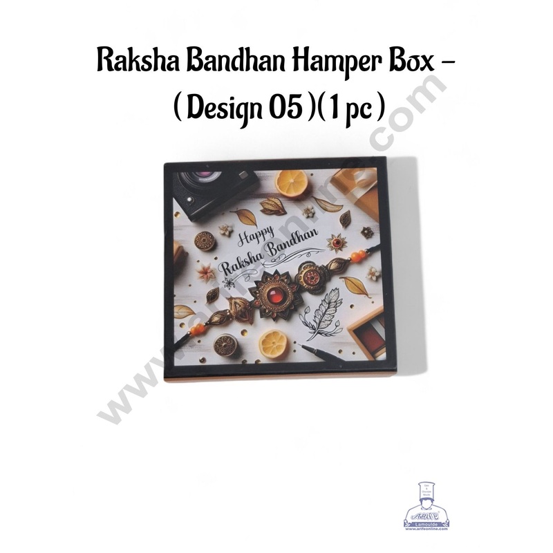 Happy Raksha Bandhan Hamper box - ( Design - 05)(1 Pc)  - CAKE DECOR
