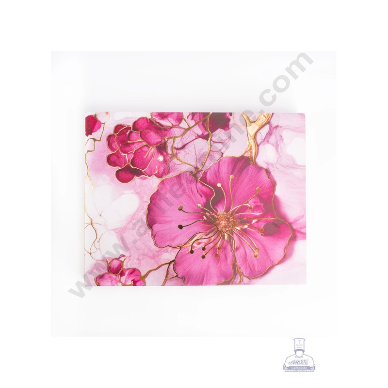 12 Cavity Floral Traditional Design Sliding Chocolate Box Without Cavity - Purple  ( 1 Pc ) - CAKE DECOR