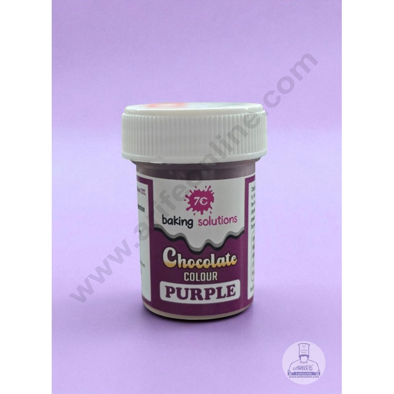 7C Edible Chocolate Colour Powder  Purple (5g) | Food Colour for Chocolates, Cakes & Desserts
