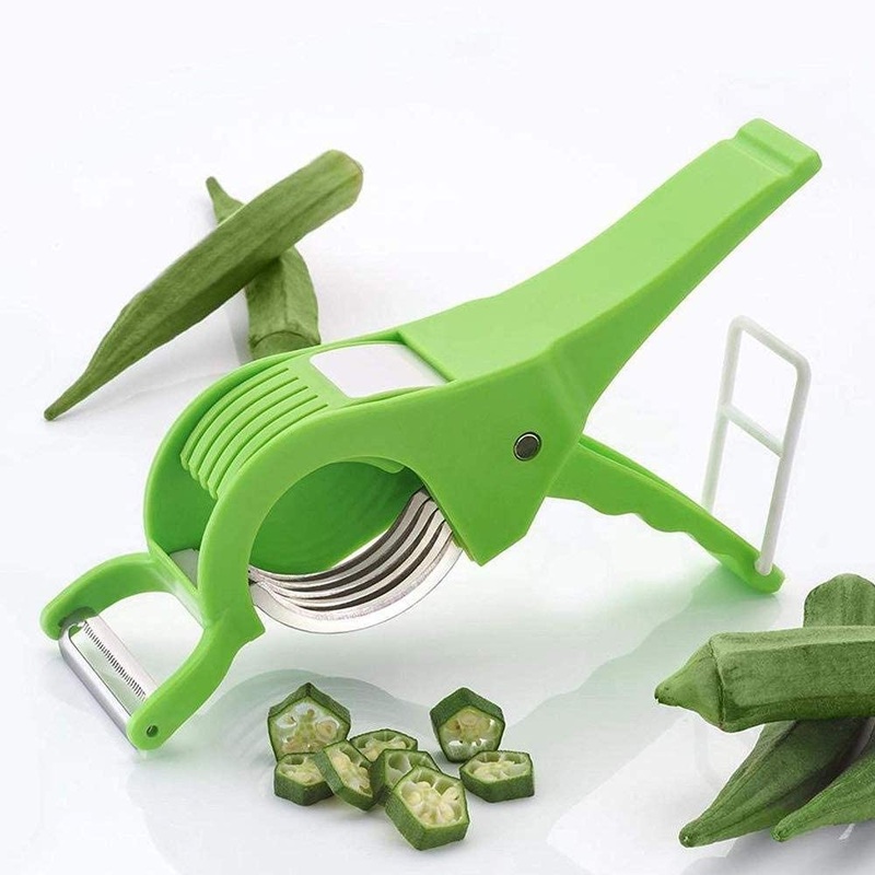 Plastic 2 in 1 Vegetable & Fruit Cutter & Peeler