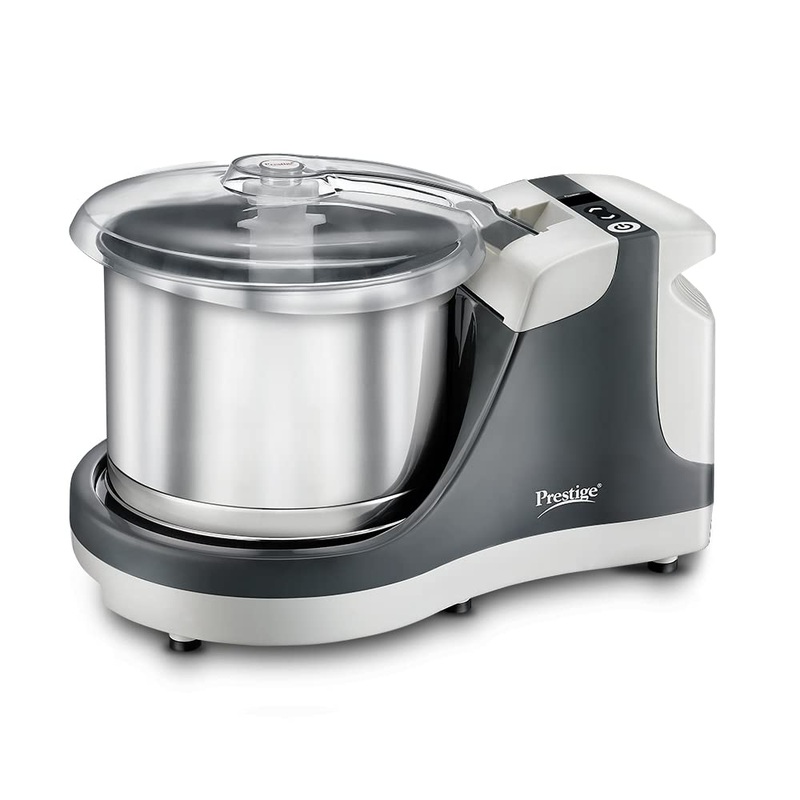 Prestige PWG 09 200 Watts 2 Litre Wet Grinder with Digital Timer | Grey